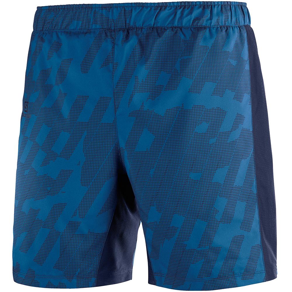 Shorts Salomon Homme Bleu - Salomon AGILE 2IN 1 M - France (2841-OHSWE)